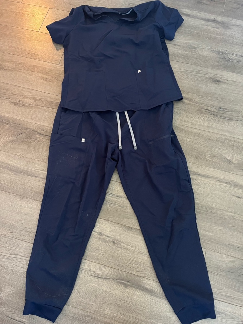 Fabletics Navy Scrub Set